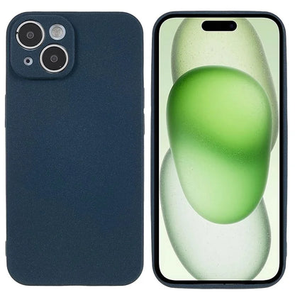 For iPhone 15 TPU Case Anti-scratch Double-Sided Matte Phone Back Cover