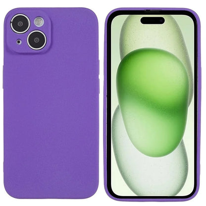 For iPhone 15 TPU Case Anti-scratch Double-Sided Matte Phone Back Cover