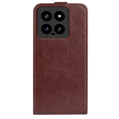 For Xiaomi 14 Case Crazy Horse Texture Leather Cover with Card Holder