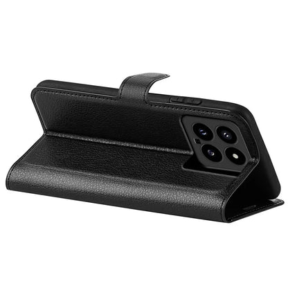 For Xiaomi 14 Case Litchi Texture PU Leather Stand Phone Wallet Cover