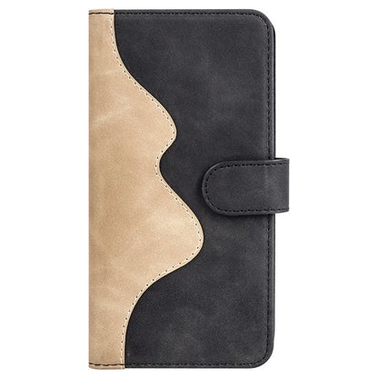 For Xiaomi 14 Case Color Splicing PU Leather Phone Wallet Cover