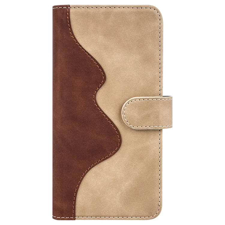 For Xiaomi 14 Case Color Splicing PU Leather Phone Wallet Cover