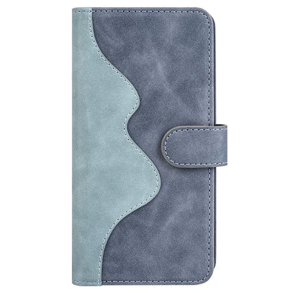 For Xiaomi 14 Case Color Splicing PU Leather Phone Wallet Cover