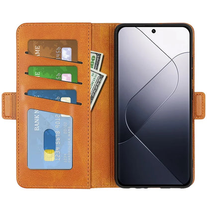For Xiaomi 14 Case Calf Texture Leather Wallet Phone Cover