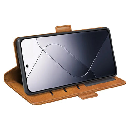 For Xiaomi 14 Case Calf Texture Leather Wallet Phone Cover
