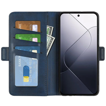 For Xiaomi 14 Case Calf Texture Leather Wallet Phone Cover