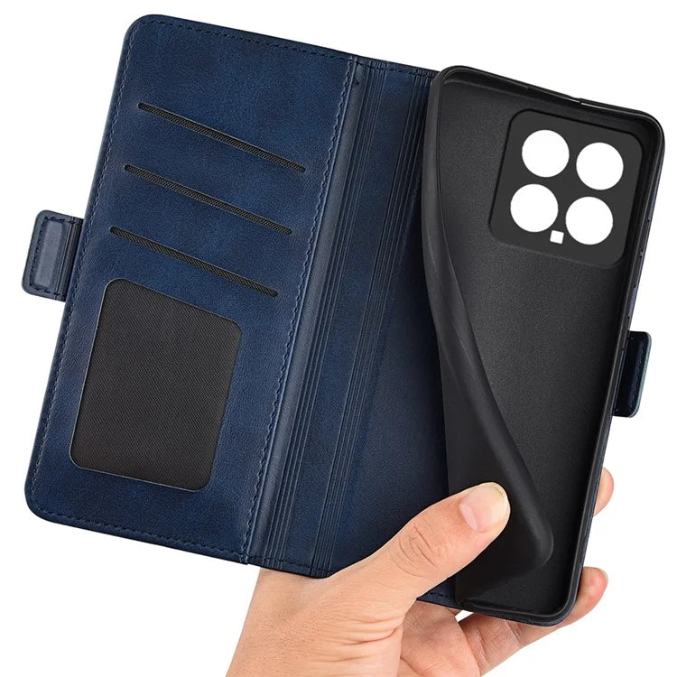 For Xiaomi 14 Case Calf Texture Leather Wallet Phone Cover