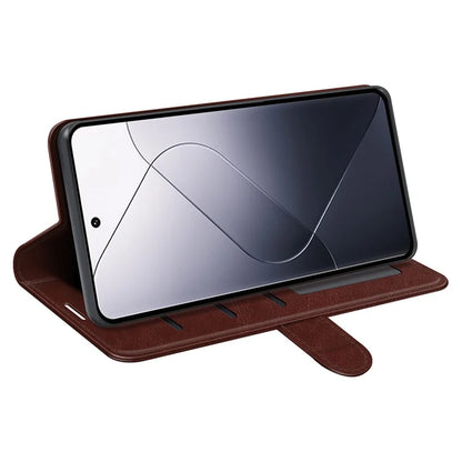 For Xiaomi 14 Case Crazy Horse Texture Wallet Leather Phone Cover