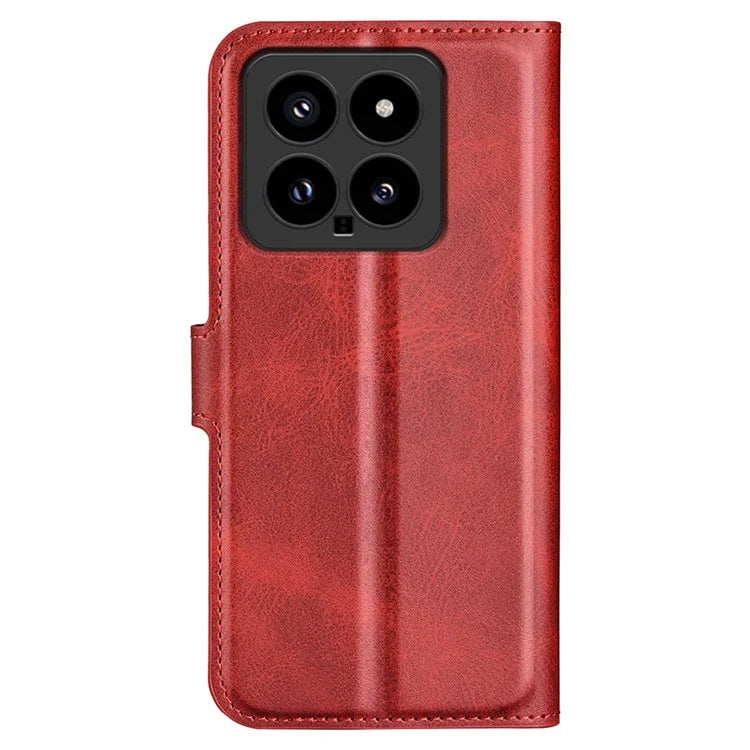 For Xiaomi 14 Case Calf Texture PU Leather Flip Phone Wallet Cover