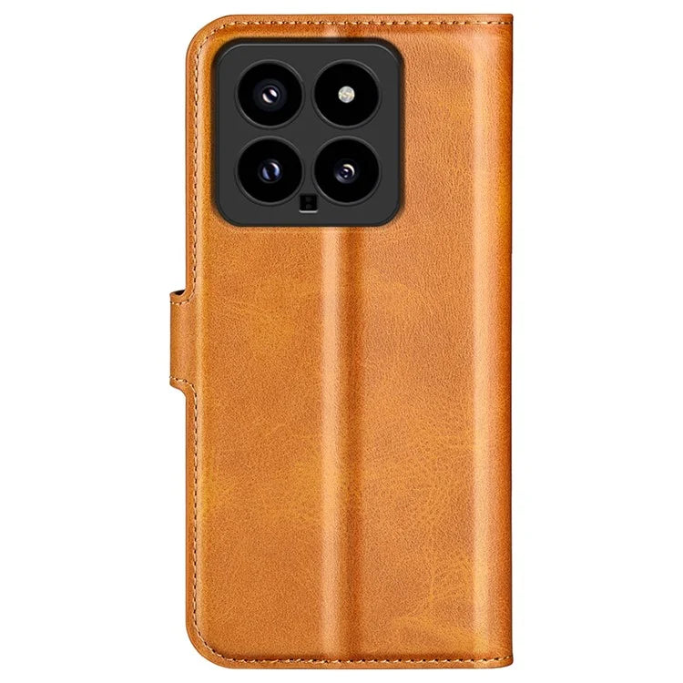 For Xiaomi 14 Case Calf Texture PU Leather Flip Phone Wallet Cover