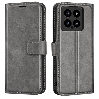 For Xiaomi 14 Case Calf Texture PU Leather Flip Phone Wallet Cover