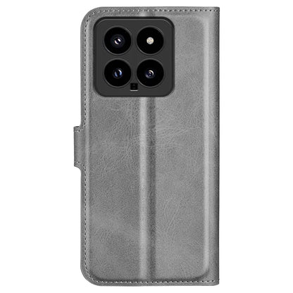 For Xiaomi 14 Case Calf Texture PU Leather Flip Phone Wallet Cover