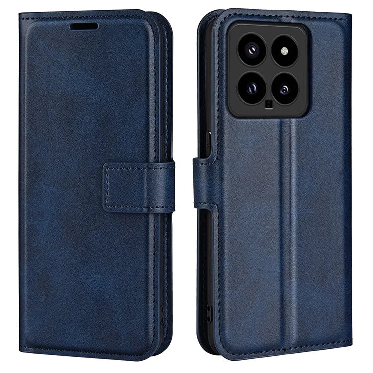 For Xiaomi 14 Case Calf Texture PU Leather Flip Phone Wallet Cover