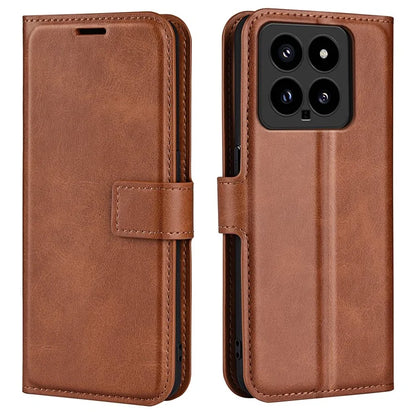 For Xiaomi 14 Case Calf Texture PU Leather Flip Phone Wallet Cover