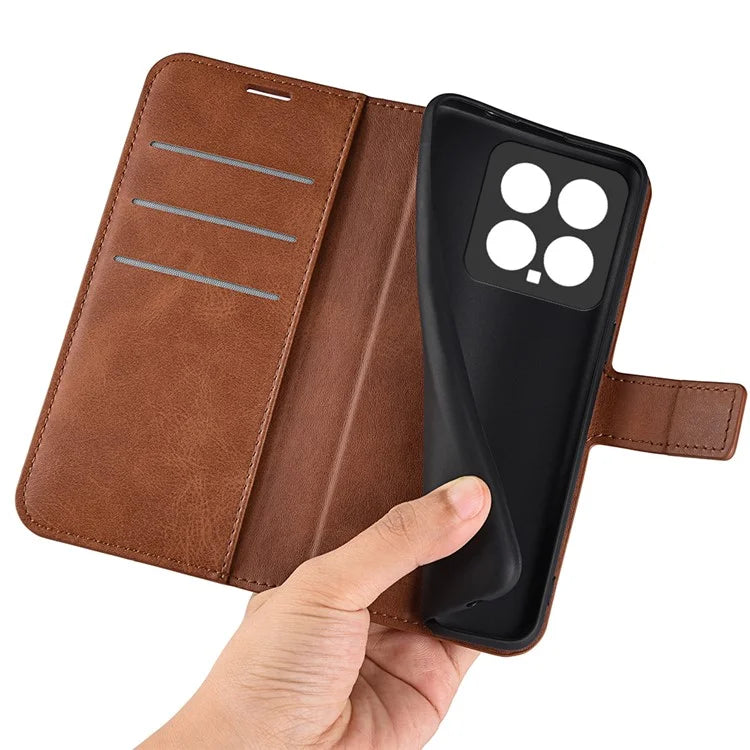 For Xiaomi 14 Case Calf Texture PU Leather Flip Phone Wallet Cover