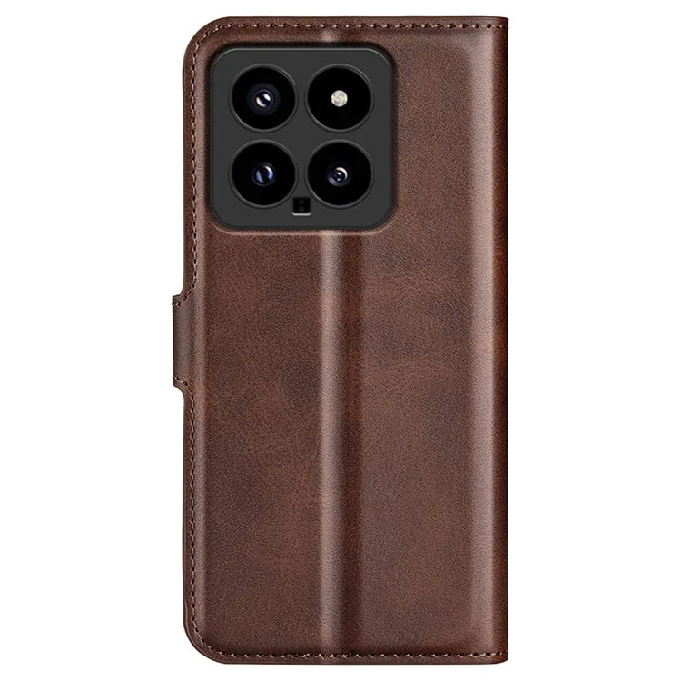 For Xiaomi 14 Case Calf Texture PU Leather Flip Phone Wallet Cover