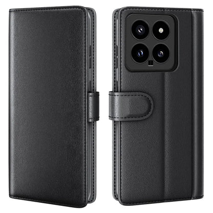 For Xiaomi 14 Case Genuine Split Leather Phone Cover with Wallet