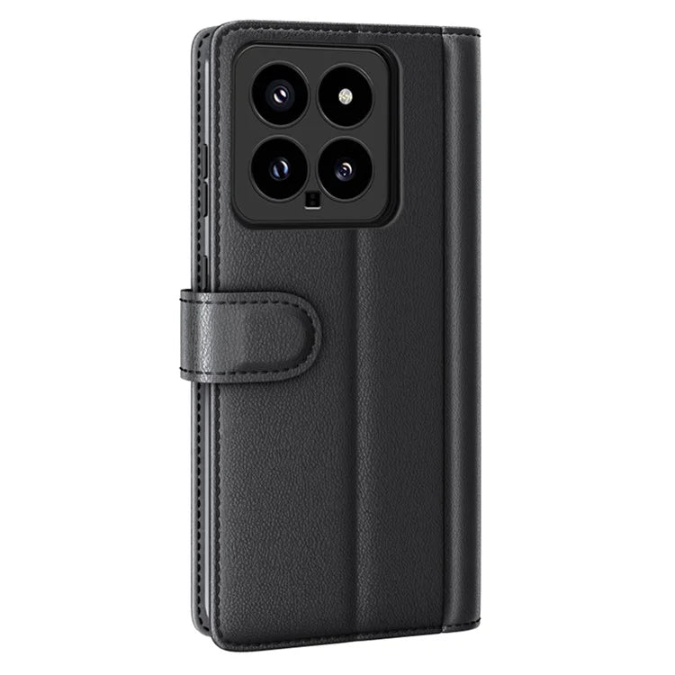 For Xiaomi 14 Case Genuine Split Leather Phone Cover with Wallet