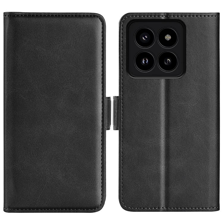 For Xiaomi 14 Pro Case PU Leather Magnetic Clasp Wallet Cover