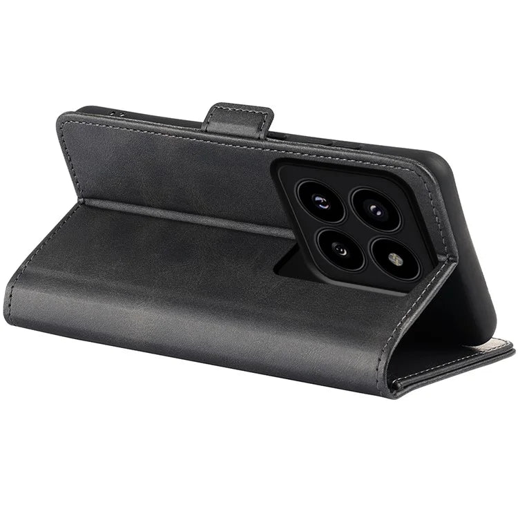 For Xiaomi 14 Pro Case PU Leather Magnetic Clasp Wallet Cover