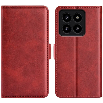 For Xiaomi 14 Pro Case PU Leather Magnetic Clasp Wallet Cover