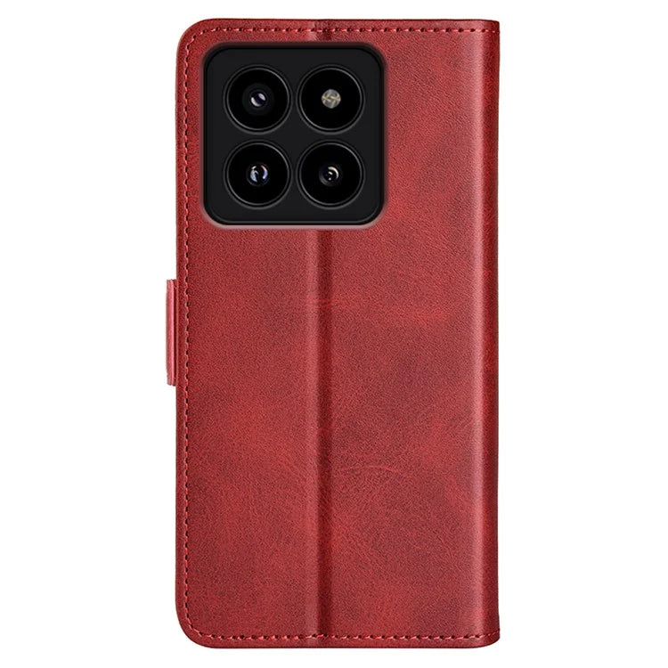 For Xiaomi 14 Pro Case PU Leather Magnetic Clasp Wallet Cover