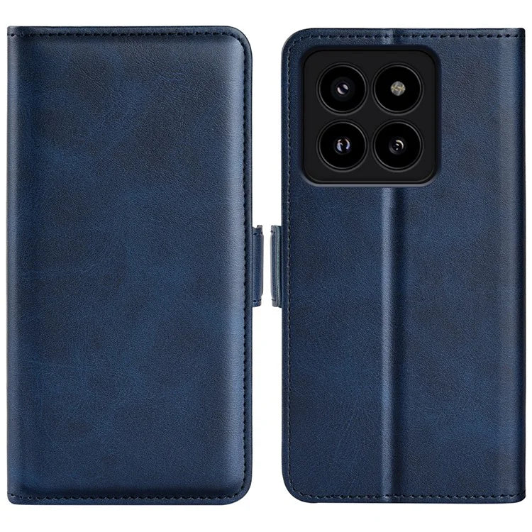 For Xiaomi 14 Pro Case PU Leather Magnetic Clasp Wallet Cover