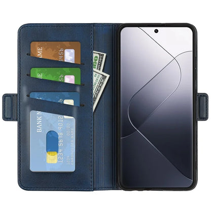 For Xiaomi 14 Pro Case PU Leather Magnetic Clasp Wallet Cover