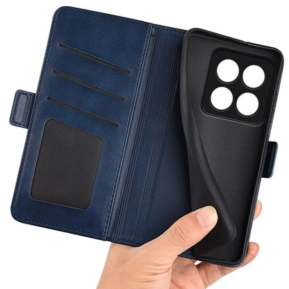 For Xiaomi 14 Pro Case PU Leather Magnetic Clasp Wallet Cover