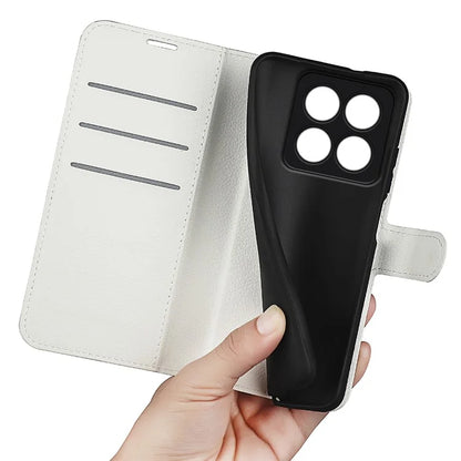 For Xiaomi 14 Pro Case Litchi Texture Anti-scratch Wallet Leather Cover