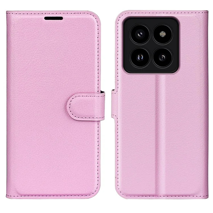 For Xiaomi 14 Pro Case Litchi Texture Anti-scratch Wallet Leather Cover