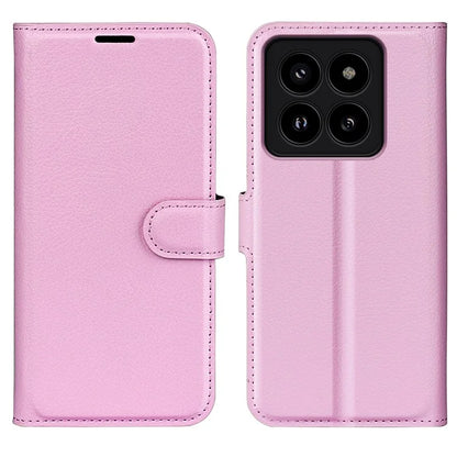 For Xiaomi 14 Pro Case Litchi Texture Anti-scratch Wallet Leather Cover