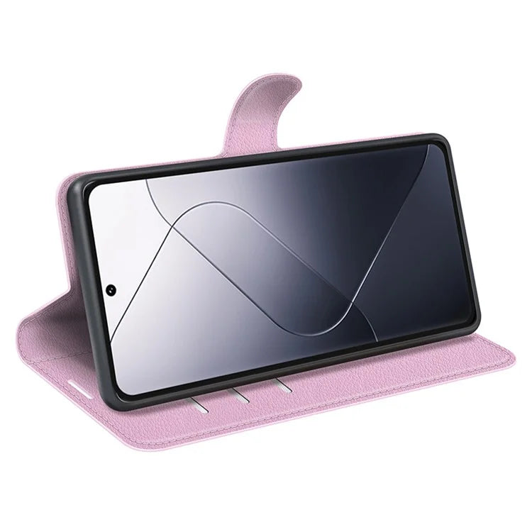For Xiaomi 14 Pro Case Litchi Texture Anti-scratch Wallet Leather Cover