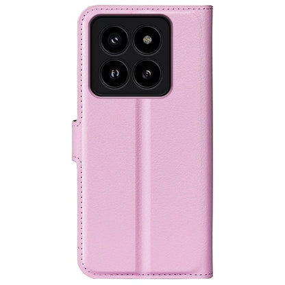 For Xiaomi 14 Pro Case Litchi Texture Anti-scratch Wallet Leather Cover