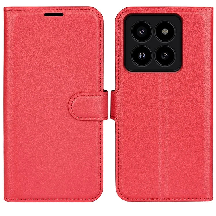 For Xiaomi 14 Pro Case Litchi Texture Anti-scratch Wallet Leather Cover