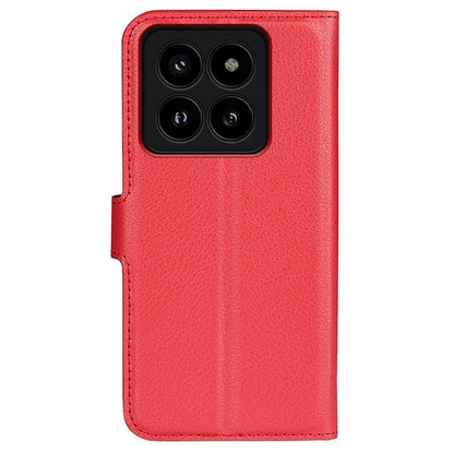 For Xiaomi 14 Pro Case Litchi Texture Anti-scratch Wallet Leather Cover