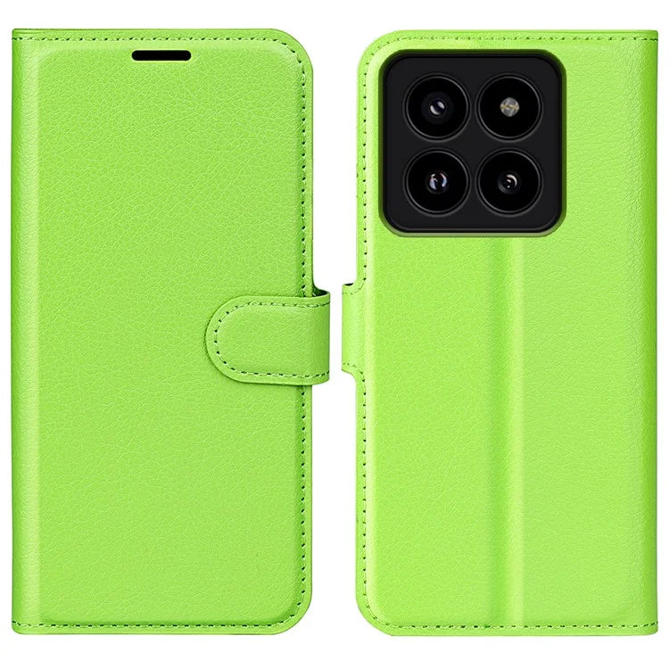 For Xiaomi 14 Pro Case Litchi Texture Anti-scratch Wallet Leather Cover