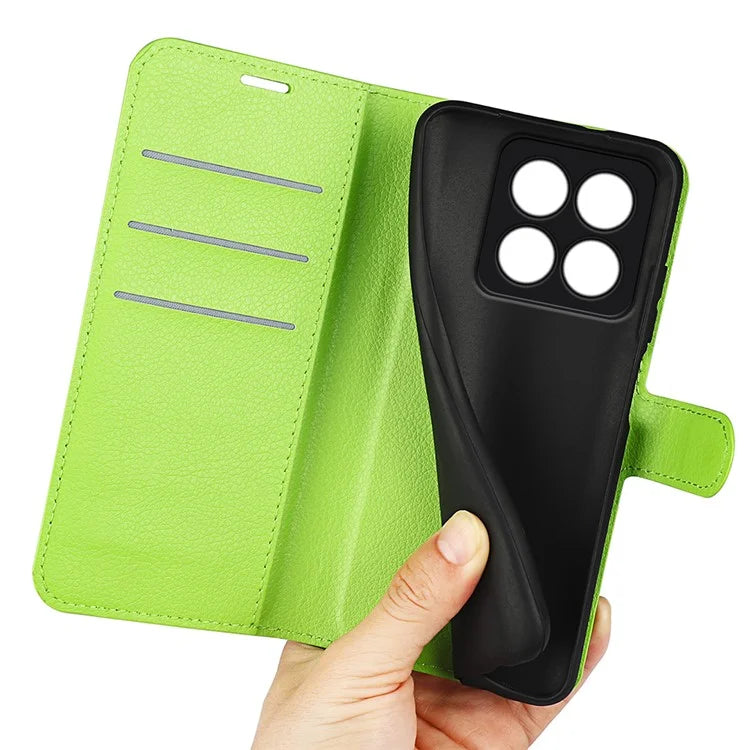 For Xiaomi 14 Pro Case Litchi Texture Anti-scratch Wallet Leather Cover