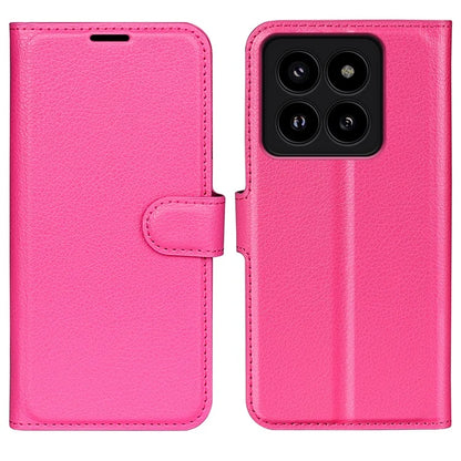 For Xiaomi 14 Pro Case Litchi Texture Anti-scratch Wallet Leather Cover