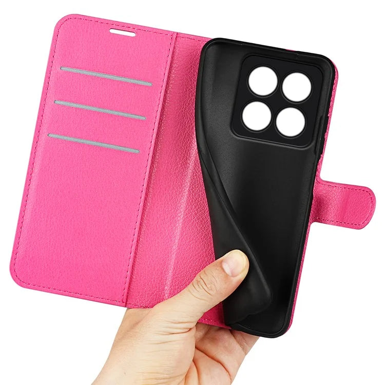 For Xiaomi 14 Pro Case Litchi Texture Anti-scratch Wallet Leather Cover