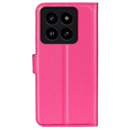 For Xiaomi 14 Pro Case Litchi Texture Anti-scratch Wallet Leather Cover