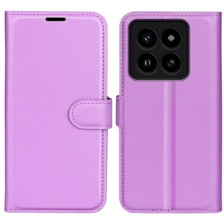 For Xiaomi 14 Pro Case Litchi Texture Anti-scratch Wallet Leather Cover