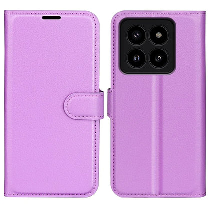 For Xiaomi 14 Pro Case Litchi Texture Anti-scratch Wallet Leather Cover