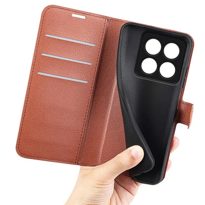 For Xiaomi 14 Pro Case Litchi Texture Anti-scratch Wallet Leather Cover