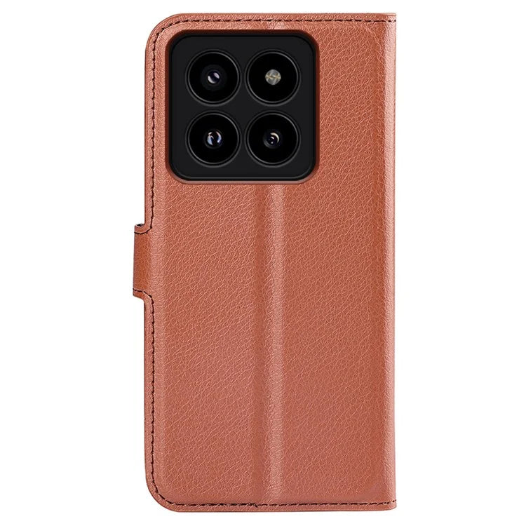 For Xiaomi 14 Pro Case Litchi Texture Anti-scratch Wallet Leather Cover