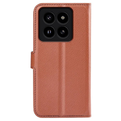For Xiaomi 14 Pro Case Litchi Texture Anti-scratch Wallet Leather Cover