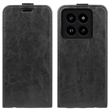 For Xiaomi 14 Pro Case Crazy Horse Texture Vertical Flip Phone Leather Cover