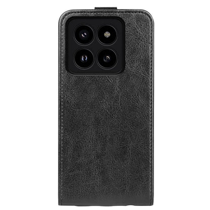 For Xiaomi 14 Pro Case Crazy Horse Texture Vertical Flip Phone Leather Cover