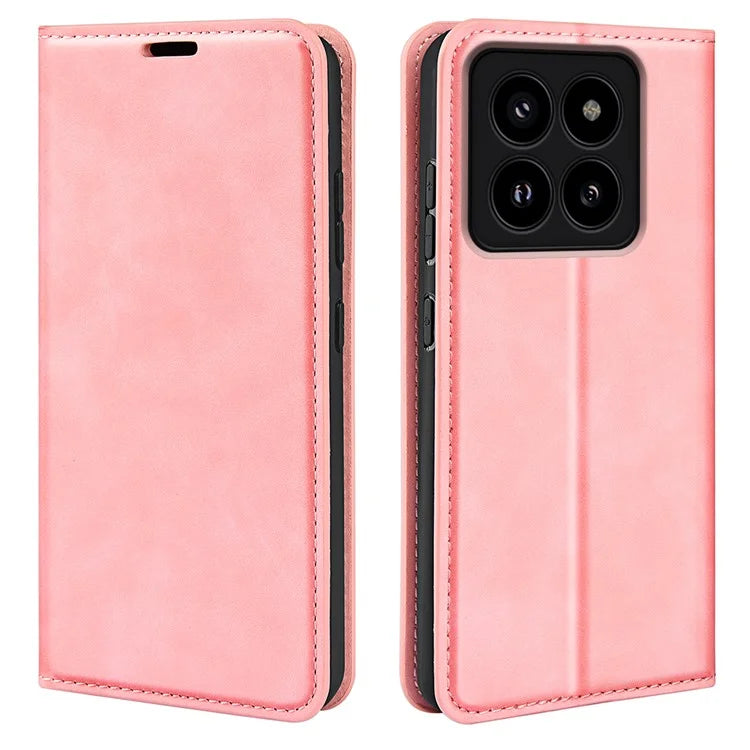 For Xiaomi 14 Pro Case PU Leather Folio Flip Wallet Phone Cover