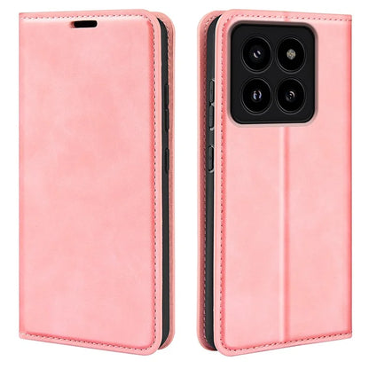 For Xiaomi 14 Pro Case PU Leather Folio Flip Wallet Phone Cover
